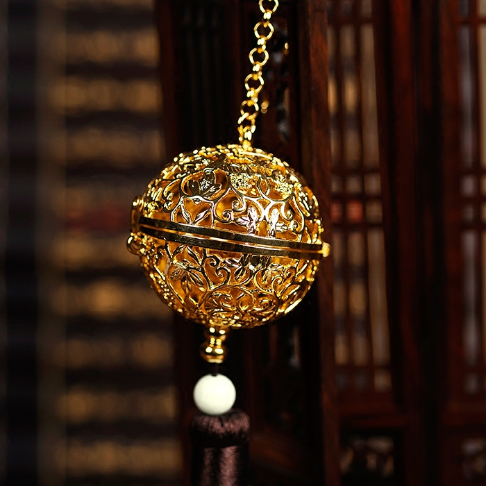 陕西历史博物馆葡萄花鸟纹银香囊国家宝藏送礼创意礼盒