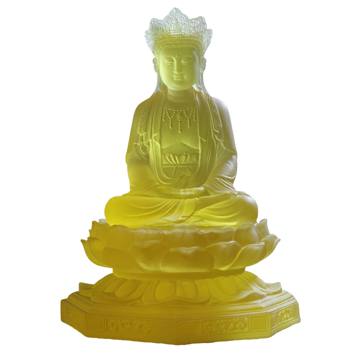 琉璃225mm毗卢遮那菩萨佛像汉风古法家居风水装饰摆件