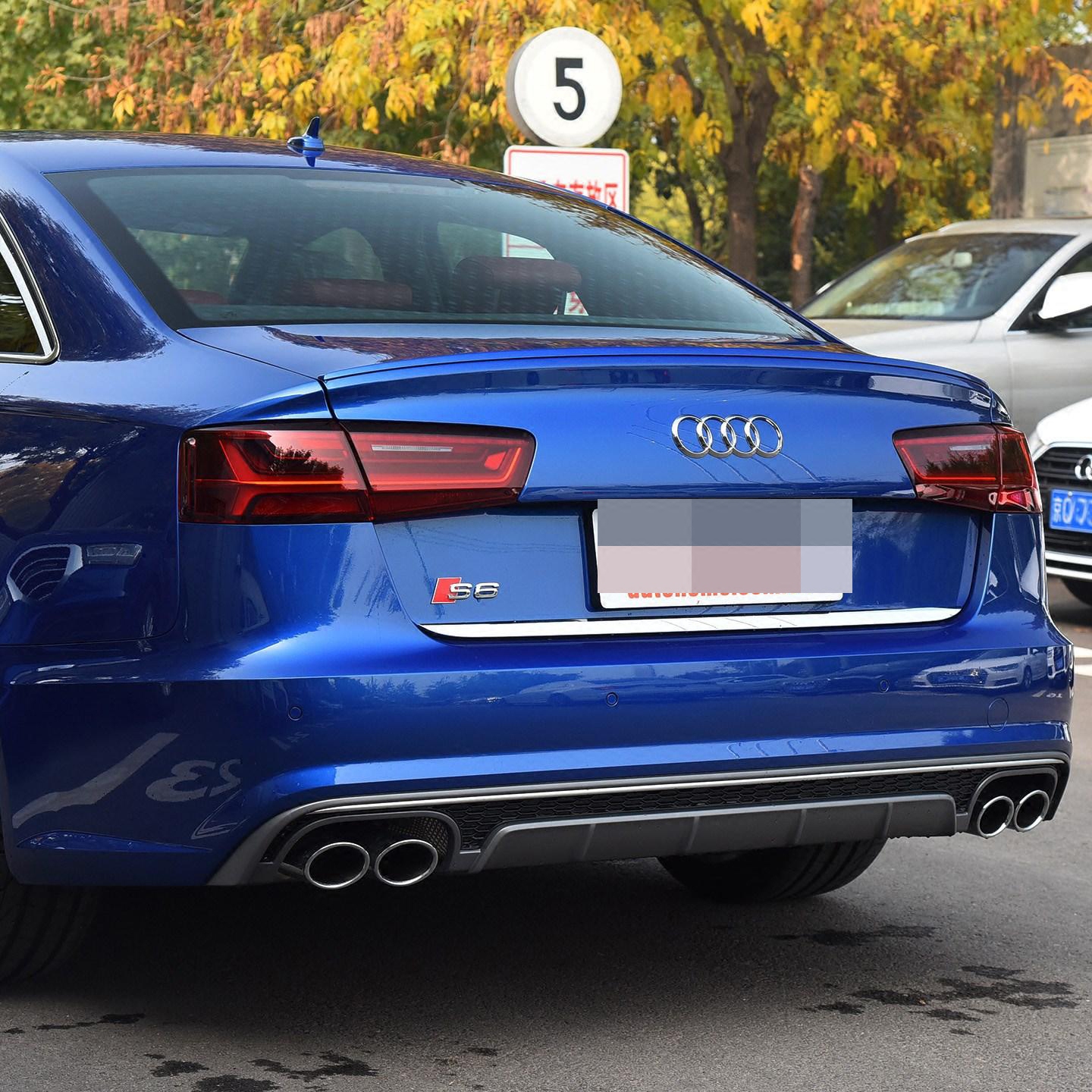 s6奥迪rs4标尾黑标汽车sq5改装rs3运动汽车车标
