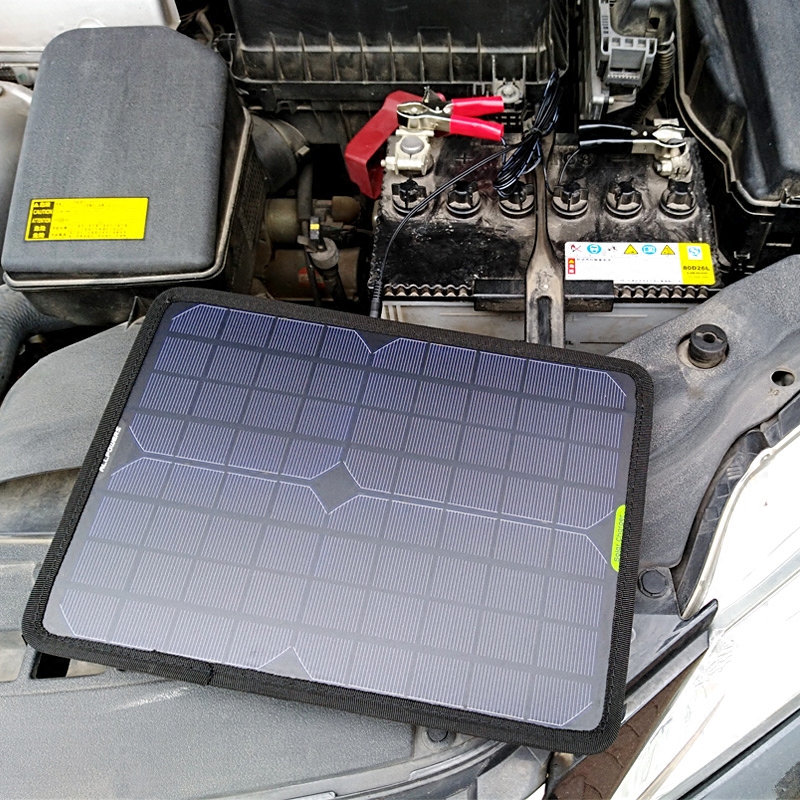 车载太阳能充电器汽车摩托车电瓶蓄电池充电电板防水汽车太阳能充电板