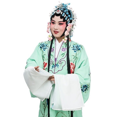 越剧京剧戏剧古装戏曲女披舞蹈舞台青衣花旦小姐衣服民族服装