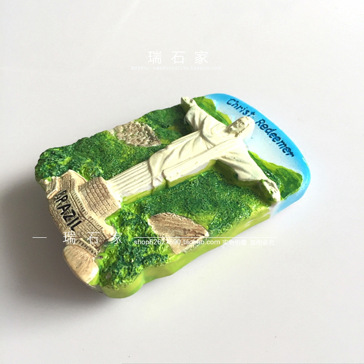 巴西立体人物冰箱贴树脂磁贴里约热内卢观光旅行纪念品