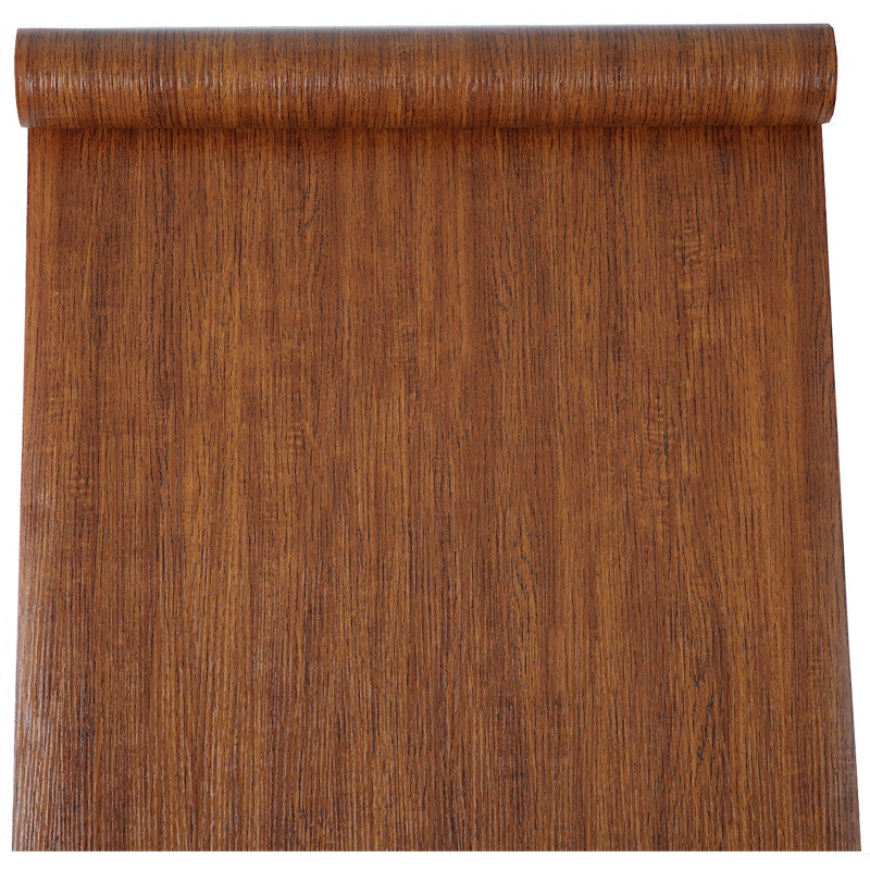 实木木纹自粘墙纸桌子柜子贴纸衣橱柜门家具墙贴