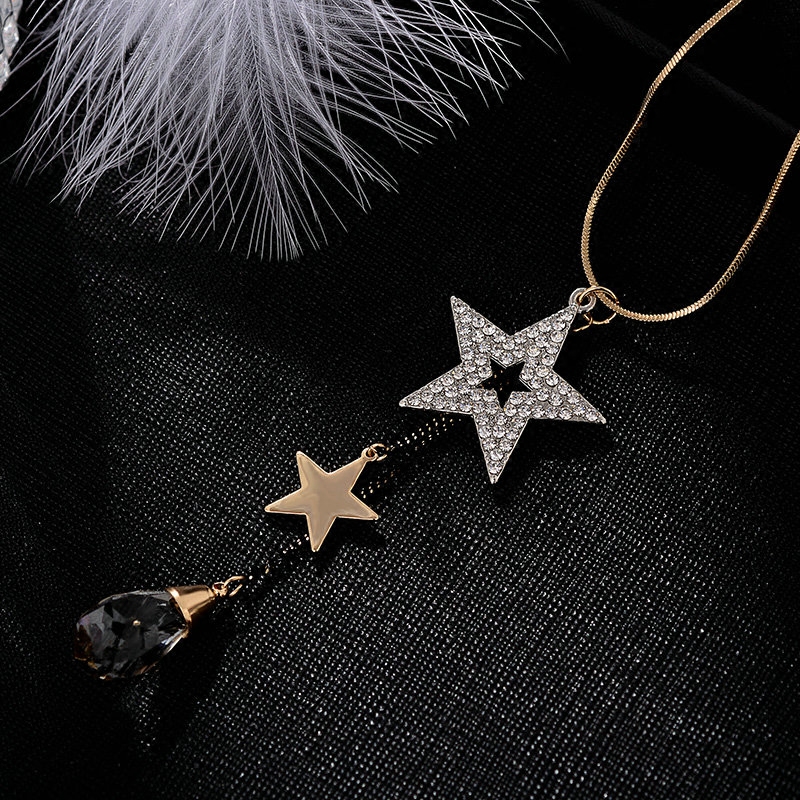 饰品缀恋2021秋冬新款流星雨时尚潮酷天空星星项链