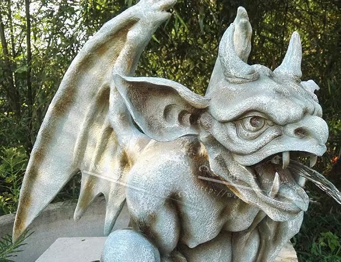 摆件异域风情石像鬼长翅膀滴水水嘴怪兽雕塑塑像摆件