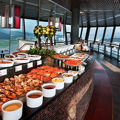 澳门旅游塔自助餐可订当天门票旋转餐厅美食卡券