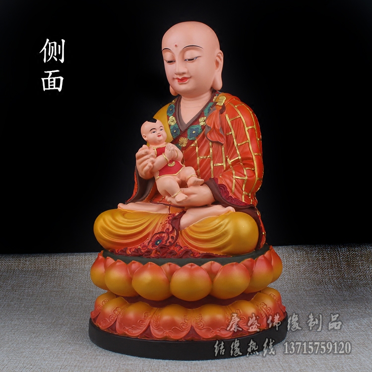 小孩地藏子安保佑神像王神像佛像小孩子供奉求子摆件