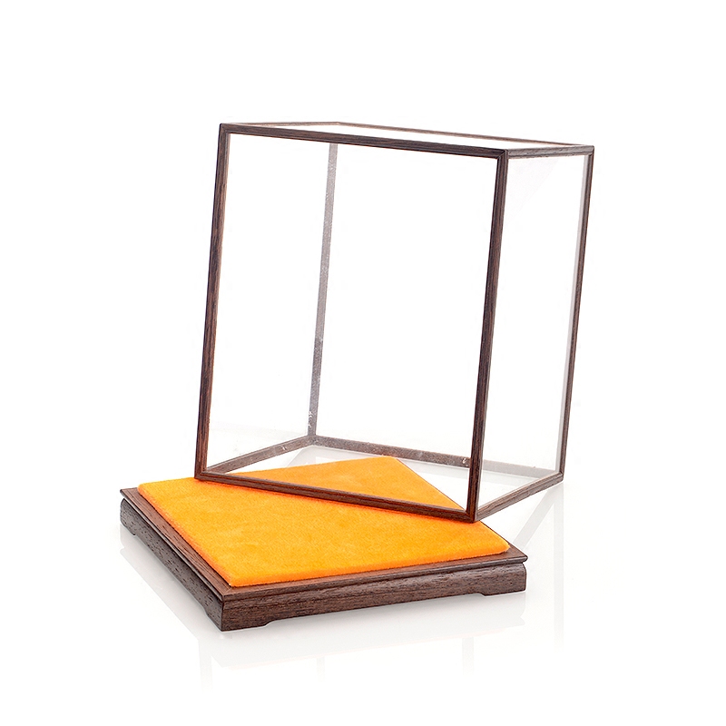 玻璃玻璃罩罩子透明展示防尘佛像奇石鸡翅木定制木雕