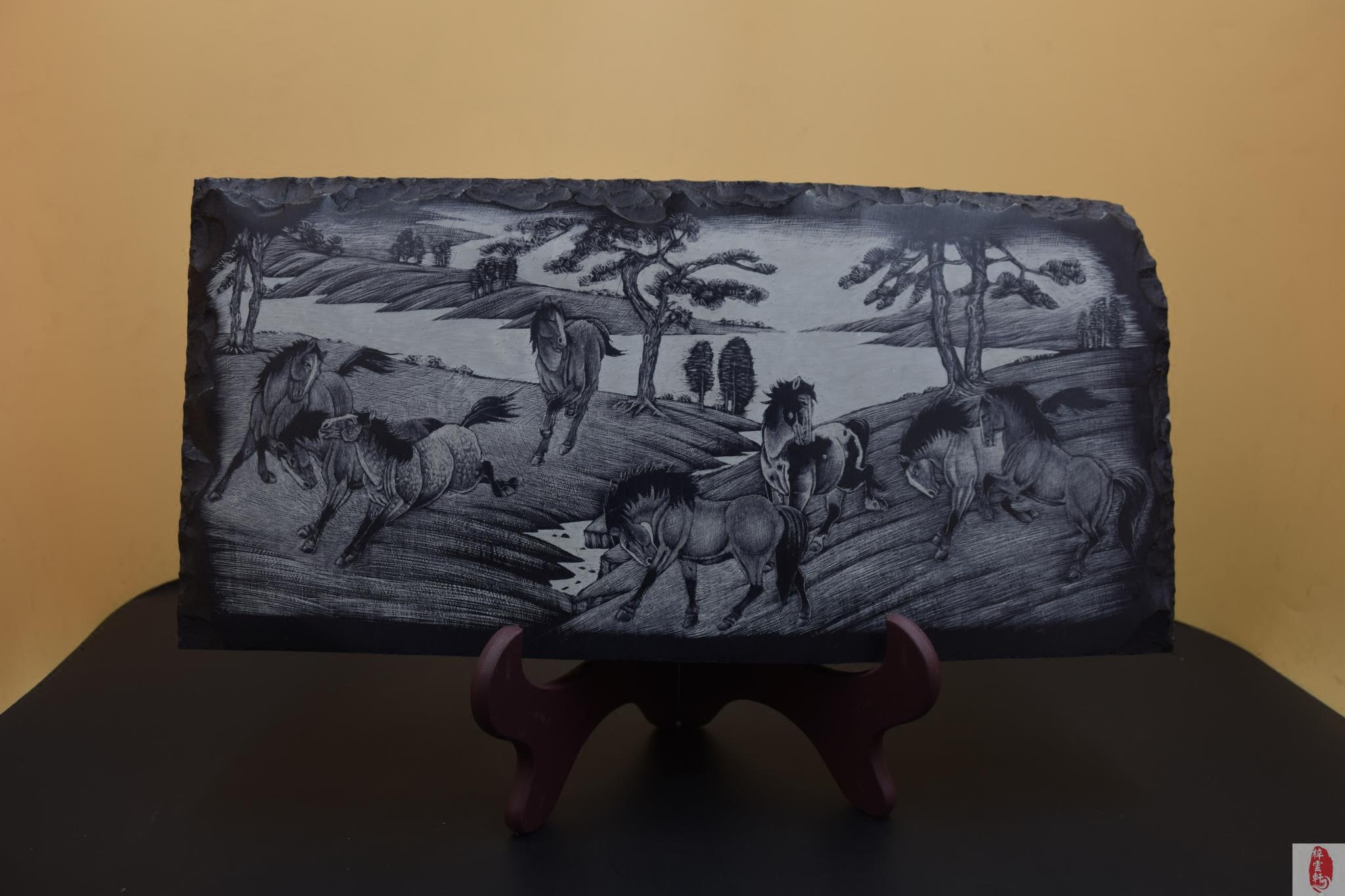 迎春精品特惠手工大同煤雕炭雕甲醛异味防辐射炭雕不含挂盘