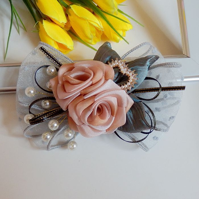 铭约饰界手工手工制制作发饰发夹蝴蝶结扭扭夹头发饰