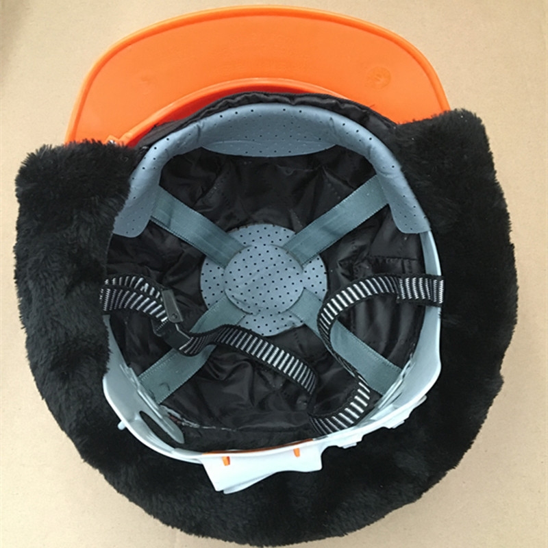 冬季安全帽可拆卸防寒保暖棉帽油田户外工作工地安全帽