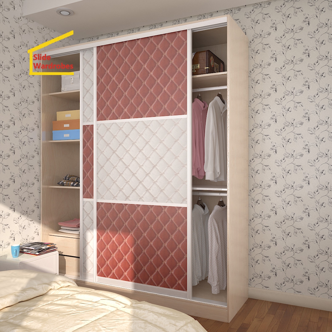 包邮e0级板挂衣衣柜图案定制皮革软包推拉门衣柜