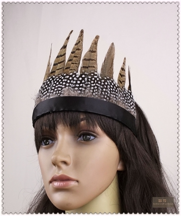 头饰儿童发饰包邮印第安羽毛民族非洲土著发饰