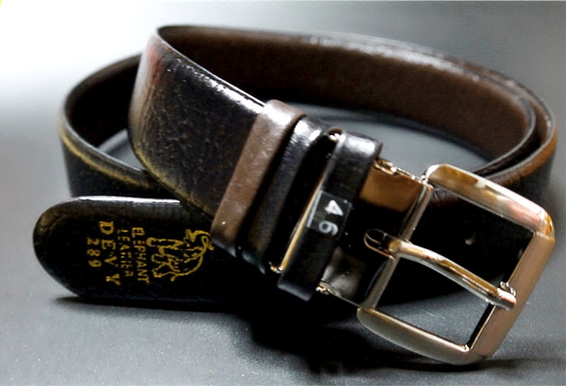 大象皮带泰国原装中年针扣老式腰带高端加长腰带