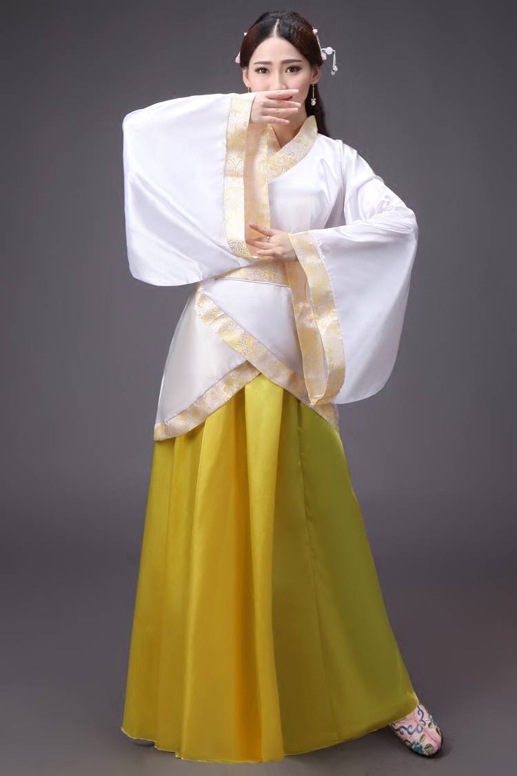 正规双绕曲裾汉古装女款深衣短小小曲裾襦裙单民族服装