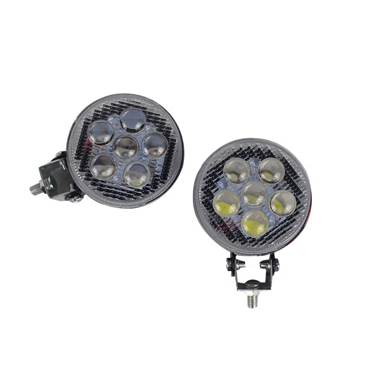 灯货车led倒车灯侧灯腰灯挂车边灯3寸圆小太阳灯射灯24v外置改装