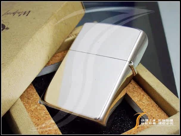 原装正品zippo打火机1991年日版全新镀银求生工具zippo