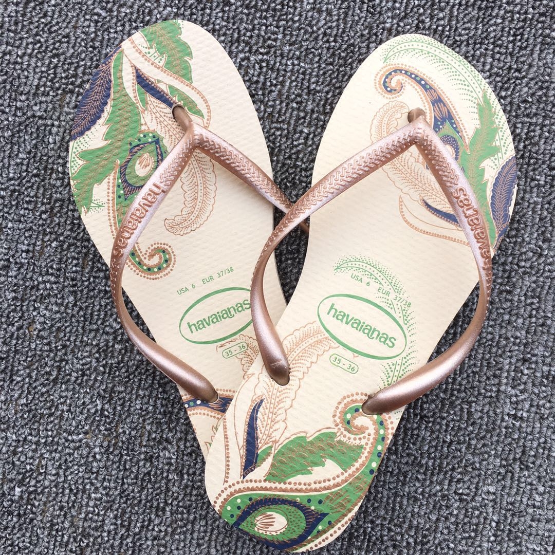 新款巴西正品哈瓦那女人字拖凉拖slim花色防滑人字拖