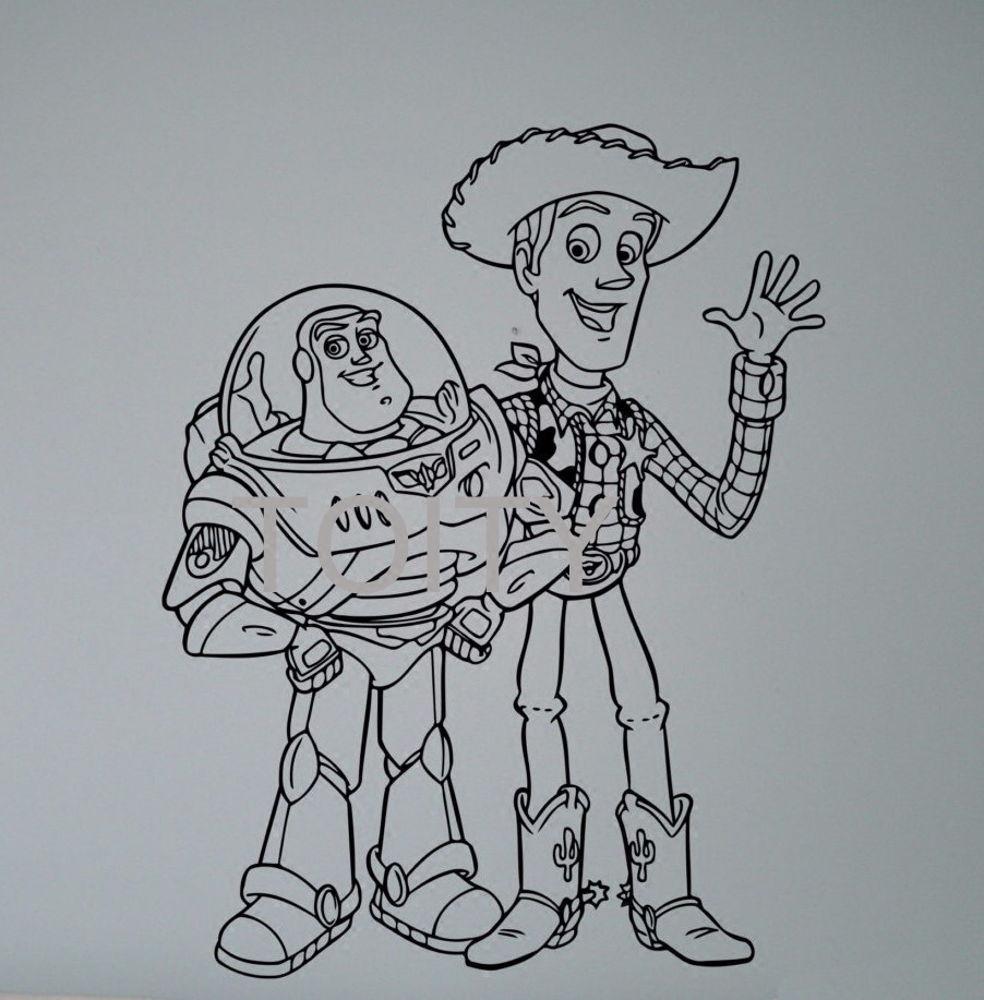 29款玩具总动员贴纸胡迪巴斯光年贴画儿童卡通墙贴墙贴