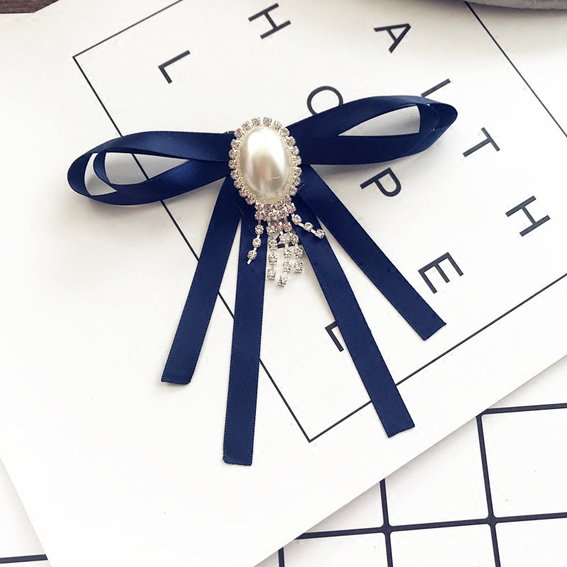 领针女士衬衣领结学院英伦布艺蝴蝶结领花韩国胸针