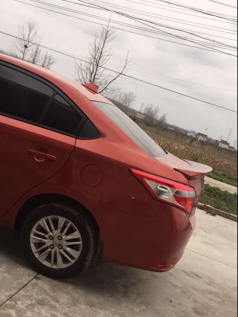 尾翼威驰新威驰适用于丰田装饰1417款打孔改装尾翼