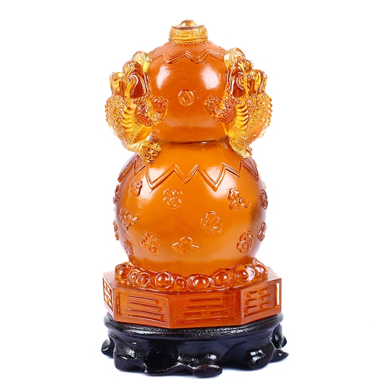 摆件开光2021年鸿财大展琉璃祥安安灵阁福禄进宝摆件