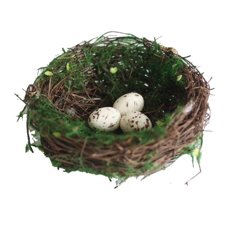 觅点仿真草编鸟窝鸟巢挂件户外花园庭院装饰摆件