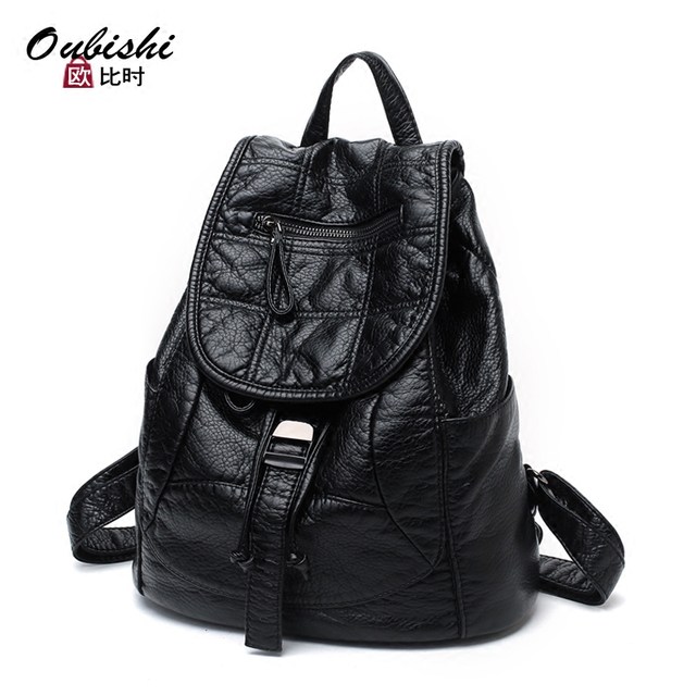 Net celebrity mother leather cowhide backpack female 2020 Korean version of the trendy soft leather school bag casual fashion female travel backpack Net celebrity mother leather cowhide backpack female 2020 Korean version of the trendy soft leather school bag casual fashion female travel backpack
