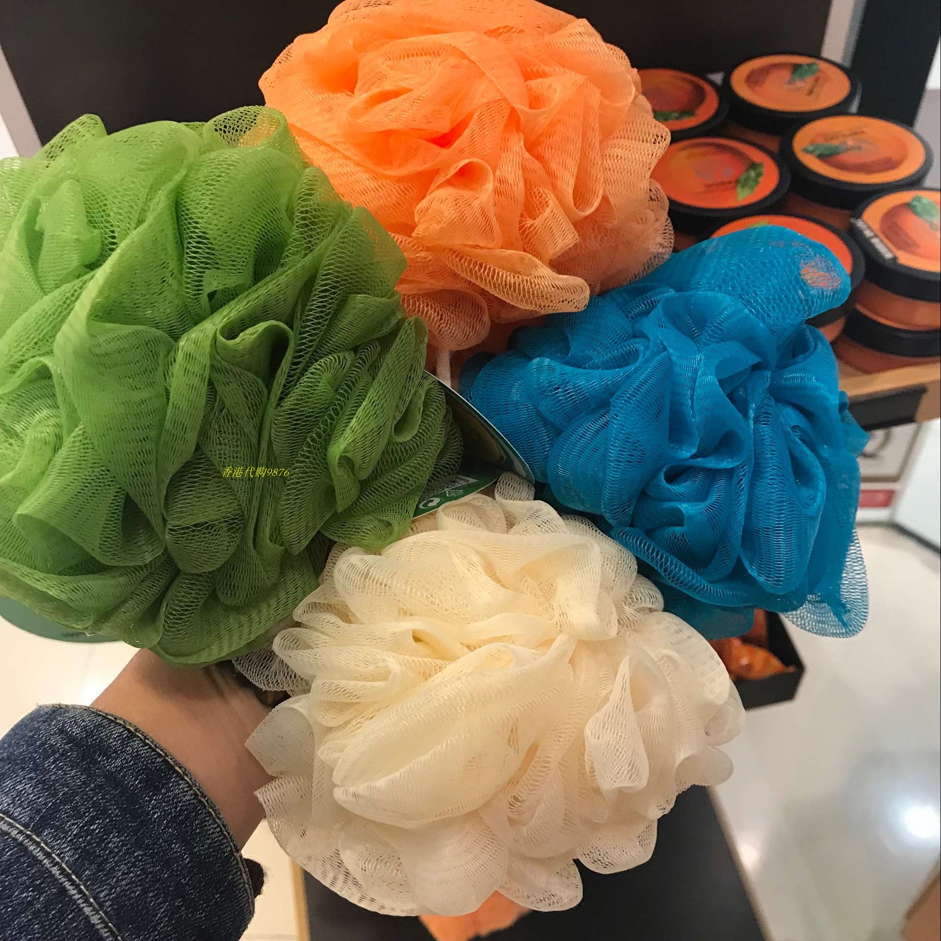 英国thebobyshop超柔柔软舒服耐用不散搓澡沐浴球