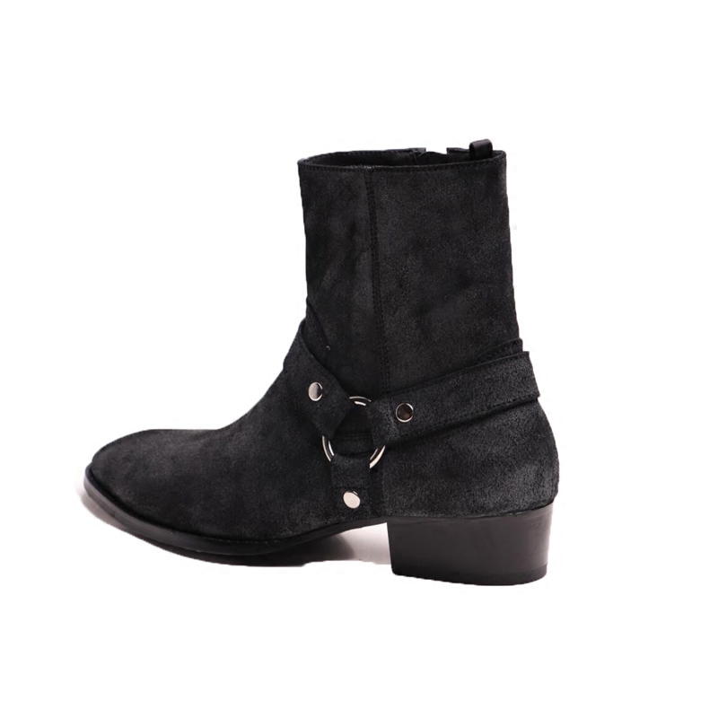 切尔西靴男夏季chelseaboot新款尖头时尚英伦风复古时装靴