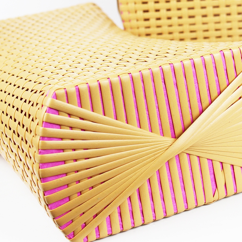 空心枕头透气夏凉pe藤编凉枕枕仿竹编桑拿枕头