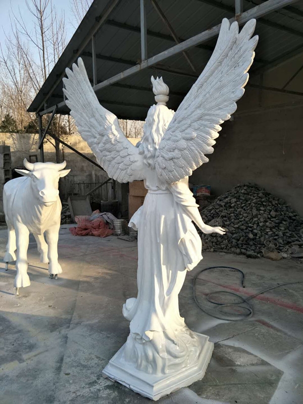 玻璃钢合成树脂光明女神落地摆件摆件