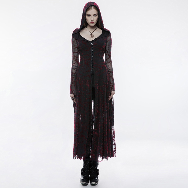 魔叹punkrave歌特gothic暗黑祭司连帽外套连衣裙民族服装