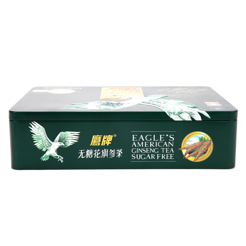 鹰牌无糖花旗参茶 3g/包*48包西洋参茶冲剂增强免疫力送礼品袋