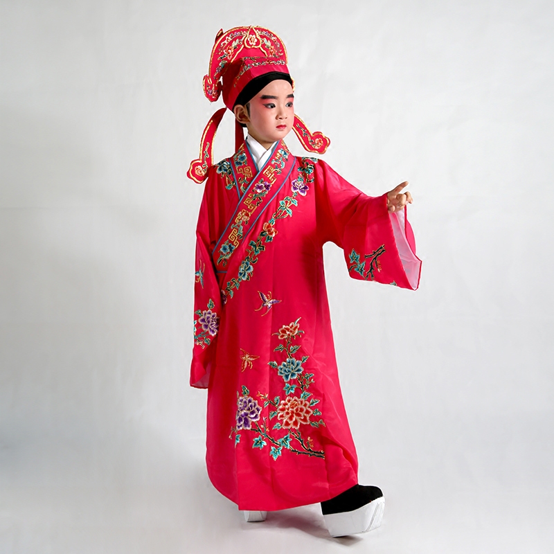 戏曲小生戏服京剧儿童越剧服装表演四大才子民族服装