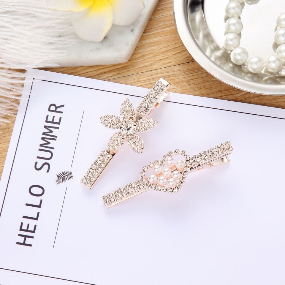 韩国刘海鸭嘴发夹发饰嘴边饰品日韩发卡边卡发饰