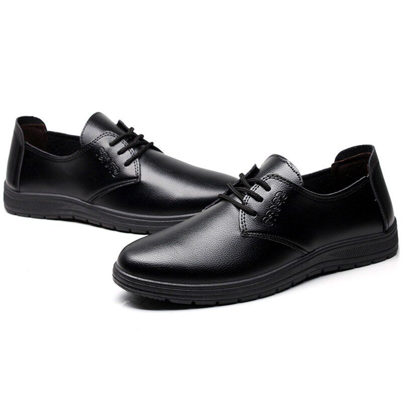 职业夏天防滑橡胶底厨师黑色男士 男潮鞋 包邮 夏季 真皮透气工作皮鞋