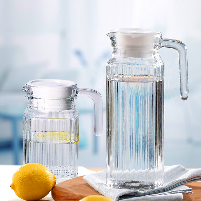 耐热高温防爆大容量开水瓶玻璃盛水壶加厚晾热水扎杯凉水杯冷水壶