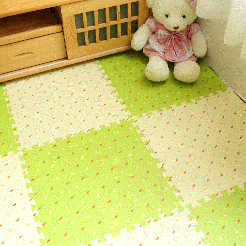 卡通36片租房儿童踏踏3米泡沫地垫子拼装40cm幼儿园折叠绒面x60小