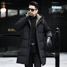 Same style white goose down long and thickened down jacket for shopping malls