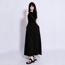 Wenyan Hepburn style sleeveless vest dress