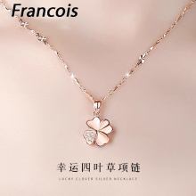 999 sterling silver clover necklace for girlfriend and mother