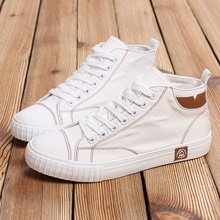 Humanistic and Versatile High Top Canvas Shoes for Middle School Students