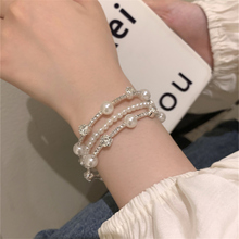 Lanzi Dream Full Diamond Pearl Bracelet Women's Bracelet