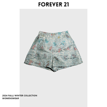 Forever 21 New Chinese Style Retro Jacquard Elegance Light Luxury High Grade Shorts for Women's 2024 Summer New Style