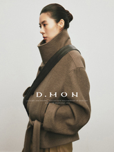 DMON multifunctional wool silhouette coat