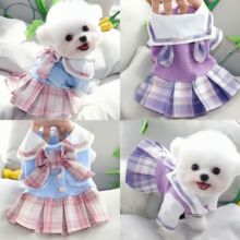 JK Princess Skirt Little Dog Clothes Pet Autumn and Winter Clothing