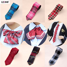 Popular Japanese and Korean Narrow Tie Casual Korean Version Male and Female Professional Small Tie Student Bowtie Performance Nightclub Sequin Stripe