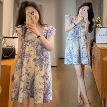 2023 Pregnant Women's Dress Summer New Floral Skirt