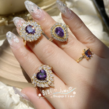 Noble Lady Grape Purple Series Ring